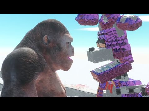FNF Bonnie Animatronics VS King Kong(Goro) - Animal Revolt Battle Simulator