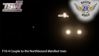 F10-4 Couple to the Northbound Manifest train - Northeast Corridor New York - GP40-2 TSW 2020