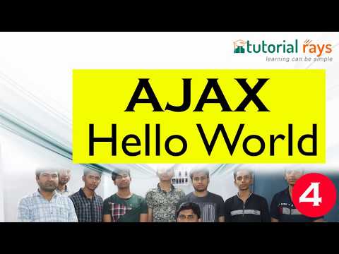 4 Ajax Hello World | Ajax Simple Program | Ajax Tutorial | Ajax Training|Tutorial Rays By Umar Sir