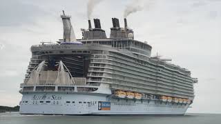 Allure & Adventure of the seas Sail Away from Port Canaveral!