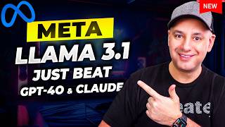Meta's New AI Model is Here and it BEATS GPT 4o - Llama 3.1 405B Revie