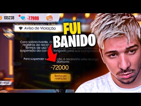 ACABOU TUDO !!! FUI BANIDO DO FREE FIRE