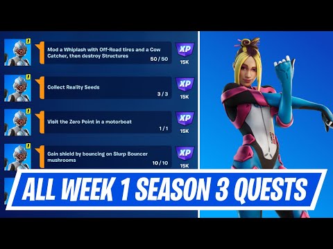 Fortnite Week 1 Quests Challenges Guide - How to complete Week 1 Season Quests in Chapter 3 Season 3