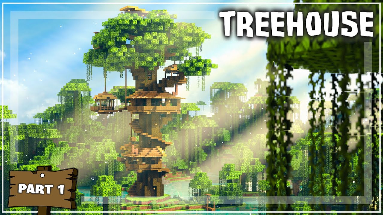 Minecraft: How to Build a Treehouse - (Tutorial #1) - YouTube
