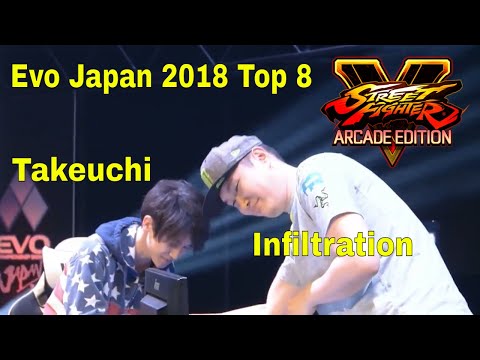 SFV AE - Evo Japan 2018 | Infiltration VS Takeuchi - Top 8