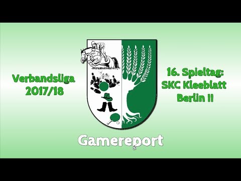 16. Spieltag VBL 2017/18: SKC Kleeblatt Berlin II vs. SG Zechin