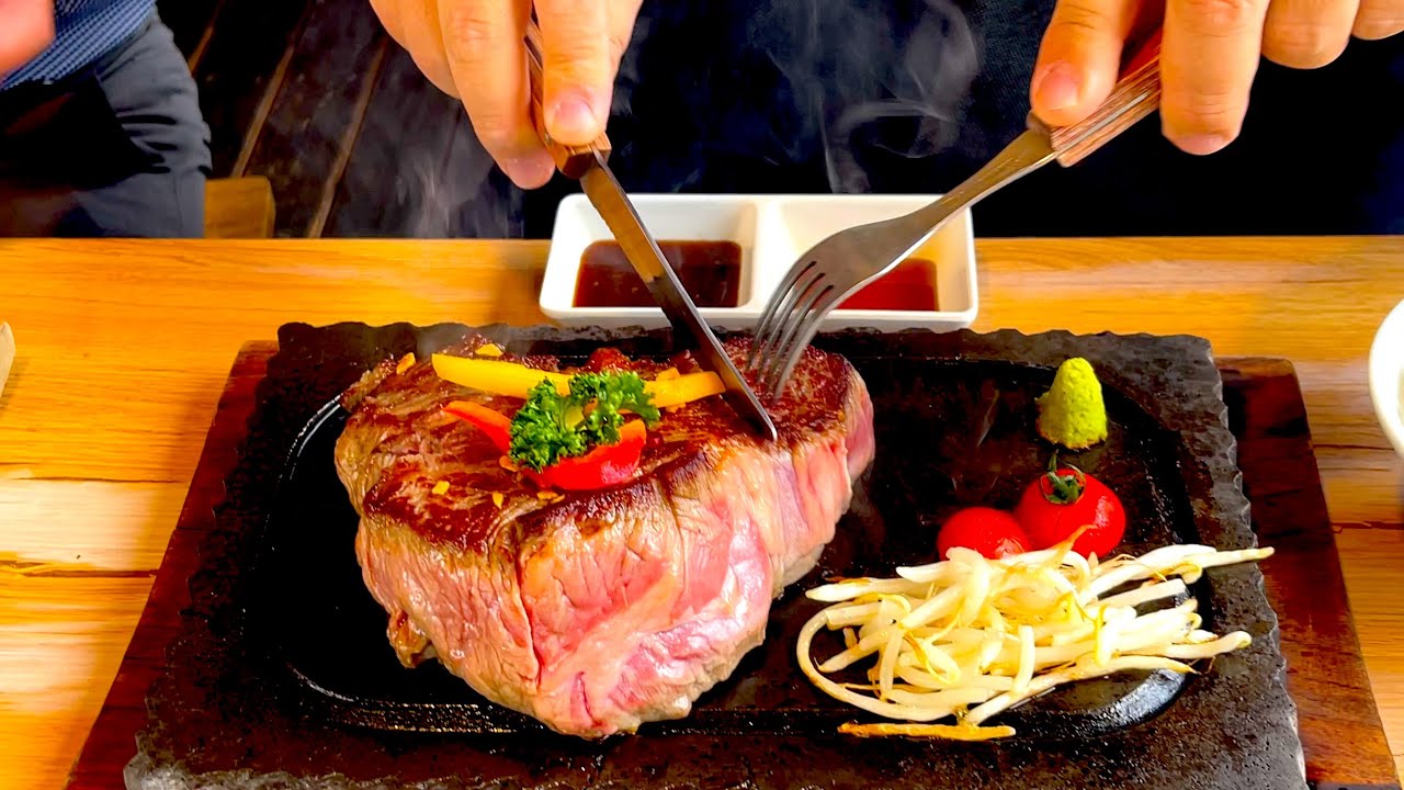 【福岡県うきは市】こんな分厚いステーキ食べたくありませんか？溶岩プレートで焼きながら食すからいつまでも熱々！【Genko2 STEAK HOUSE】