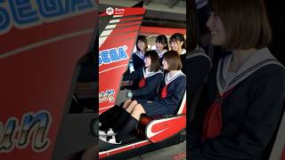 アウトラン二人乗り女子高生キメる #女子高生 #アウトラン #arcade #ゲームセンター