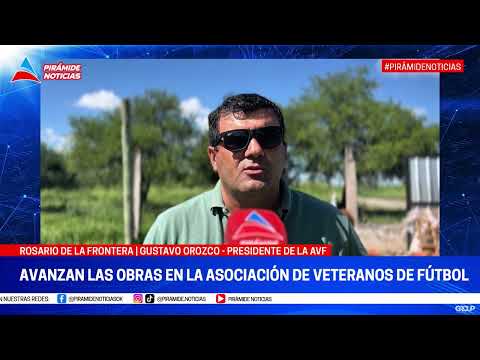 Avanzan las obras en la Asociación de Veteranos de Fútbol de Rosario de la Frontera