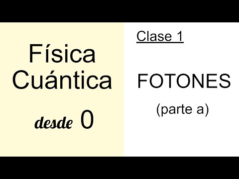 FÍSICA CUÁNTICA DESDE CERO. CLASE 1. ENERGÍA DE LOS FOTONES