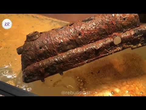 JEP wartime train model restoration process - rusted train head - Restoration 🚉