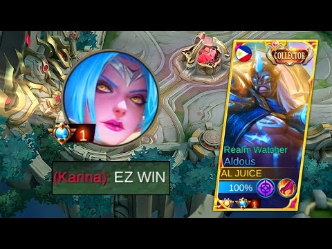 JUNGLE ALDOUS VS TOP GLOBAL SUPREME KARINA | EPIC COMEBACK GAMEPLAY!!!