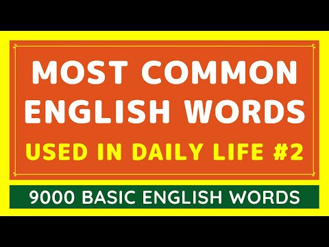 9000 Most Common English Words Used in Daily Life #2