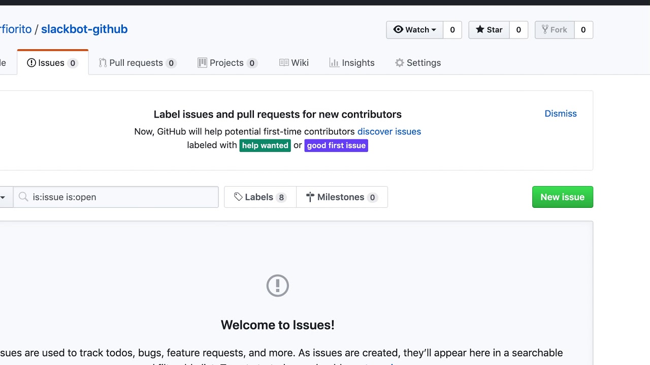 Slackbot that creates github issues