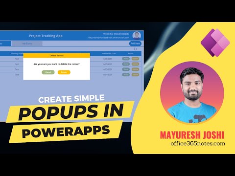 How to create a popup or alert box in PowerApps