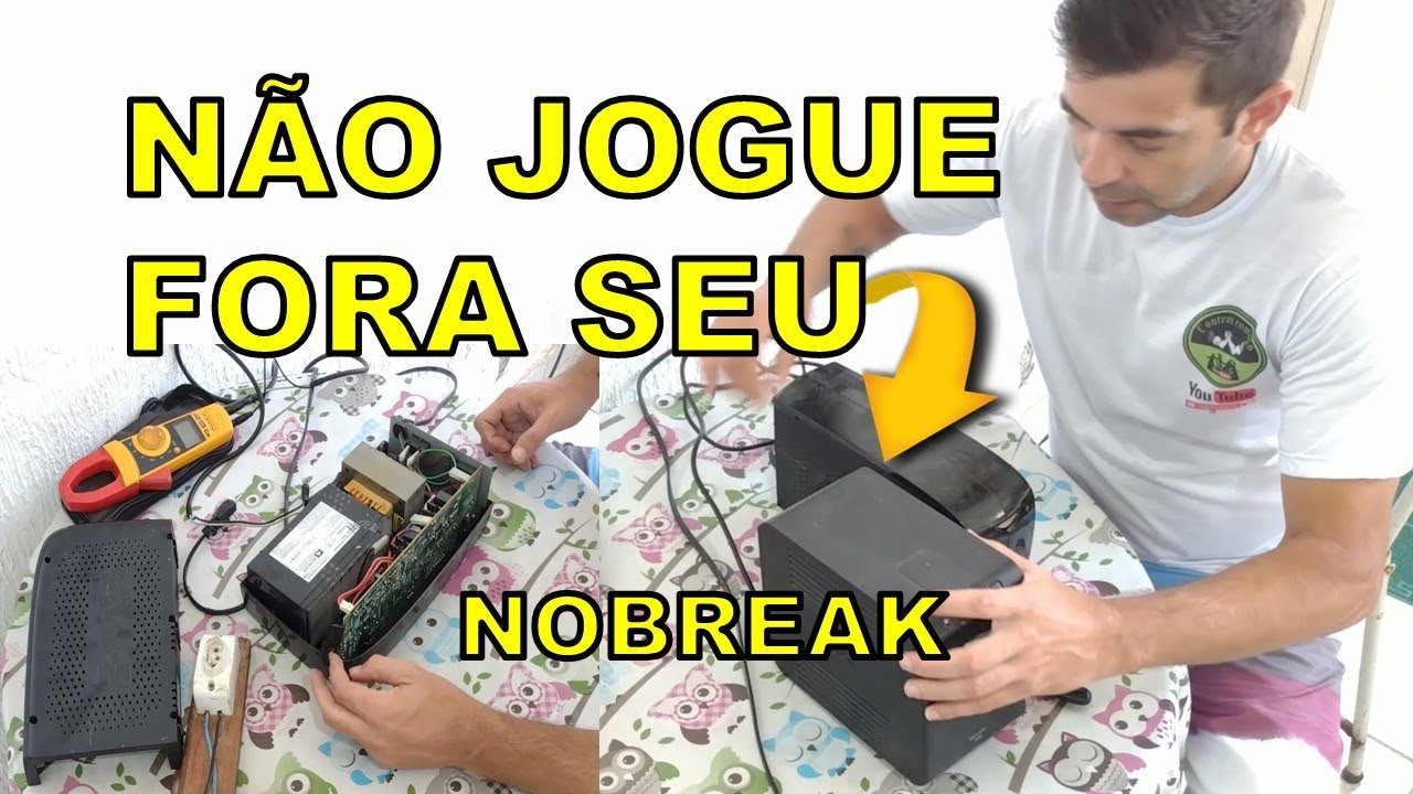 COMO CONSERTAR NOBREAK    DEFEITO SIMPLES   não jogue fora antes de ver esse vídeo! PASSO A PASSO
