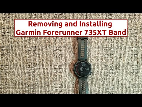Removing and Installing Garmin Forerunner 735XT Band