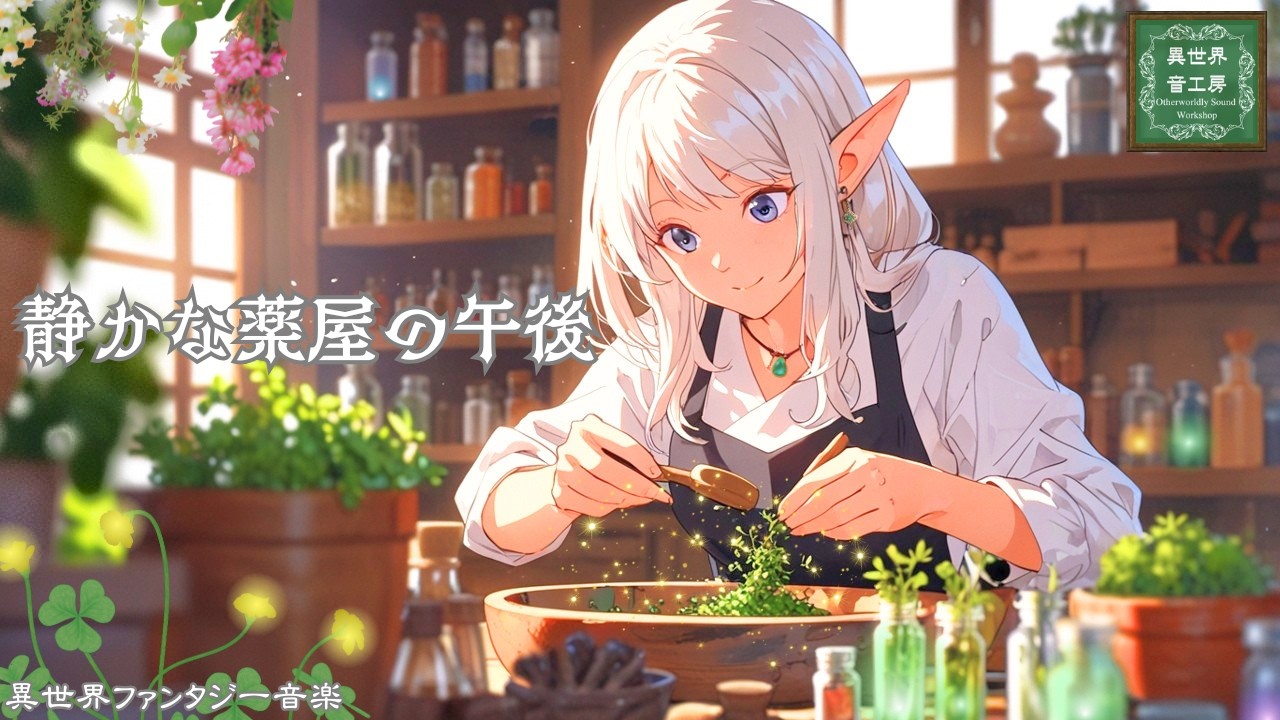 【異世界ケルト音楽】薬草の香りに包まれて『静かな薬屋の午後』作業・リラックスBGM