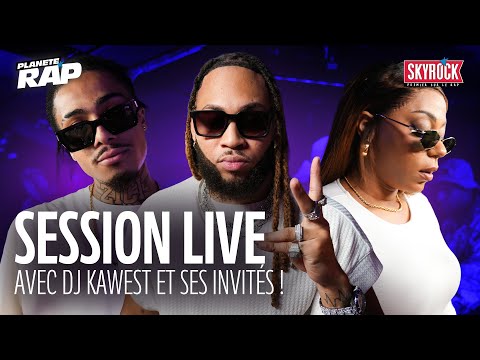 SESSION LIVE avec DJ Kawest, Attaching Boy, Shannon, Krys, Aknose, Niko, YSN, 1T1... ! #PlanèteRap