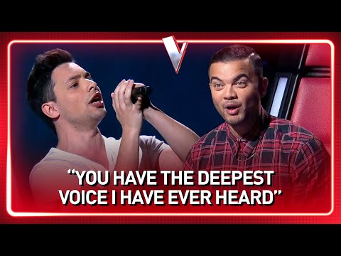 This guy's INSANE DEEP voice SHOCKS The Voice coaches | Journey #120