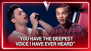 This guy&#39;s INSANE DEEP voice SHOCKS The Voice coaches | Journey #120