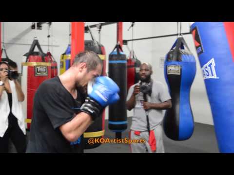 HEAR THE PUNCHES! Kovalev Heavybag routine!