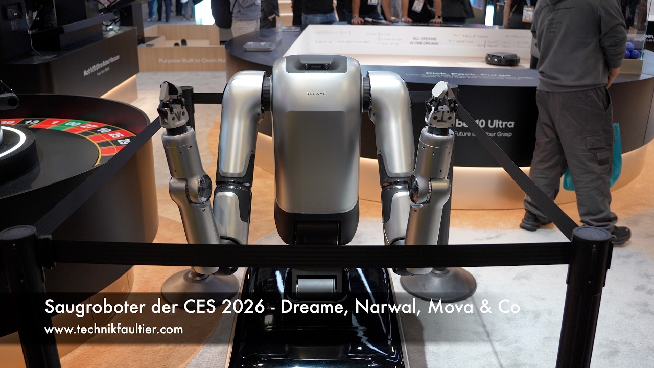 Saugroboter der CES 2026 - Dreame, Roborock, Narwal, Mova & Ecovacs