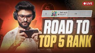 AAJ TOP 5 HOKE RAHEGA | CONQUEROR RANK PUSH | BGMI LIVE