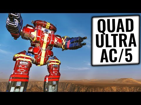 QUADRUPLE DAKKA HUGS! - Rifleman IIC Build - German Mechgineering #40 - Mechwarrior Online 2019 MWO