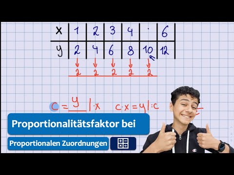 Proportionalitätsfaktor| Proportionale Zuordnungen| Einfach erklärt