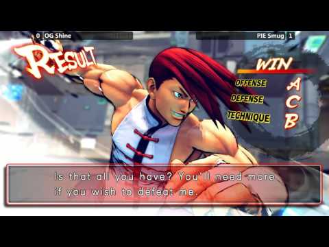 USF4 @ NLBC #143 - OG Shine vs PIE Smug [720p/60fps]