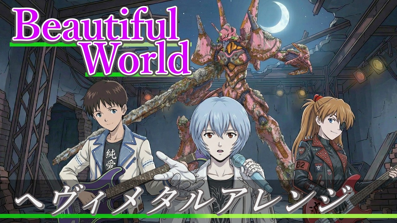 ヱヴァンゲリヲン新劇場版:序 主題歌 | 宇多田ヒカル『Beautiful World』AIヘヴィメタルアレンジ