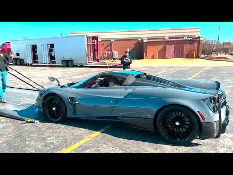 Unloading The Pagani Huayra Roadster And Gave It Some Startup Sound And Revs