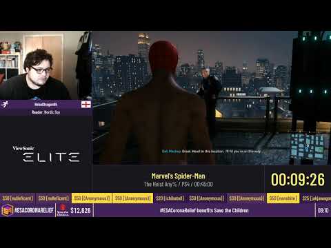 Marvel's Spider-Man [The Heist Any%] by RebelDragon95 - #ESACoronaRelief