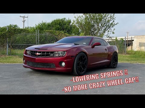 Installing BMR Lowering Springs On A Gen 5 Camaro SS !!