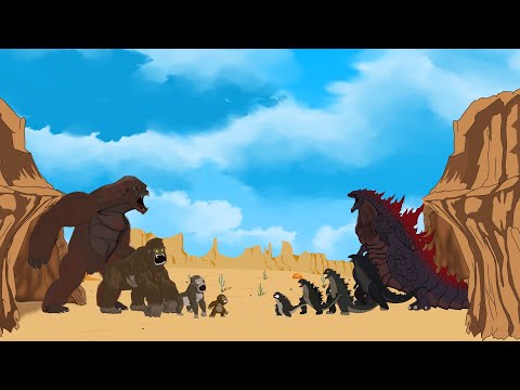 Evolution of Godzilla and Kong's Powers (Animation)