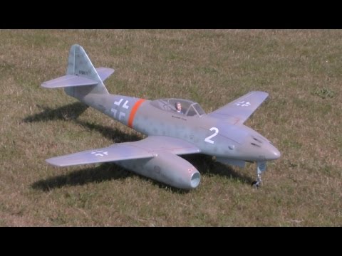 FREEWING RC MESSERSCHMITT ME 262 "SWALLOW" TWIN 70mm EDF PNP JET - KEN AT WILLIS WARBIRDS MEET 2014
