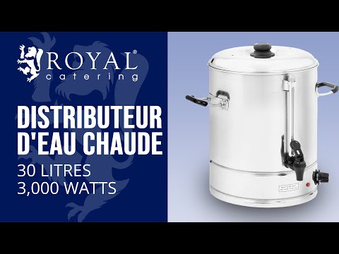 Vidéo - Distributeur d'eau chaude - 30 l - 3000 W