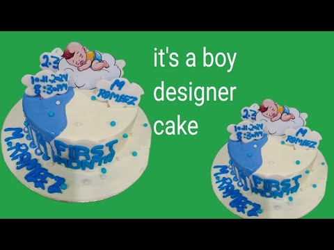 it's a boy designer cake by Chef Mazhar Gujjar 📽🎥📷📸🥀❤👈