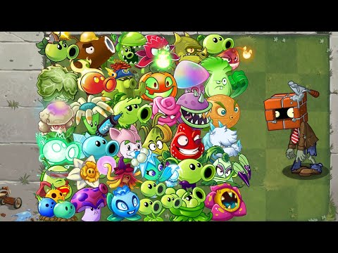 PvZ 2 Random Team Plant VS Brickhead Zombie - Which Plant Team Is Best?