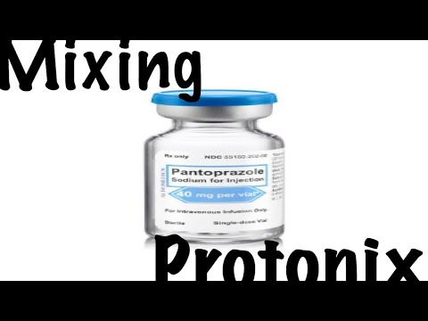 Mixing protonix