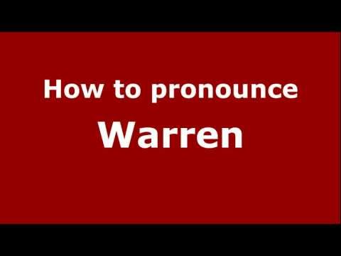 How to pronounce Warren
