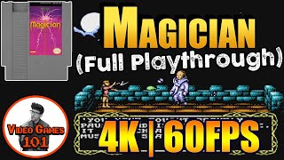 Magician Playthrough (NES) | 4K 60FPS | No Deaths | Video Games 101