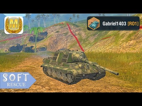 Jagdtiger: 5800 Damage , 5 Frags (1vs4) - WOT  BLITZ -