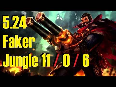 Graves Jungle - Faker | PATCH 5.24 | Learn to play Graves | Pro Lol.