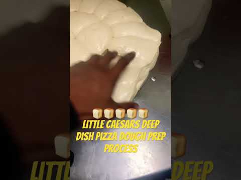 Little Caesars Deep Dish Pizza Dough Prep Process pt2🍞🍞🍞