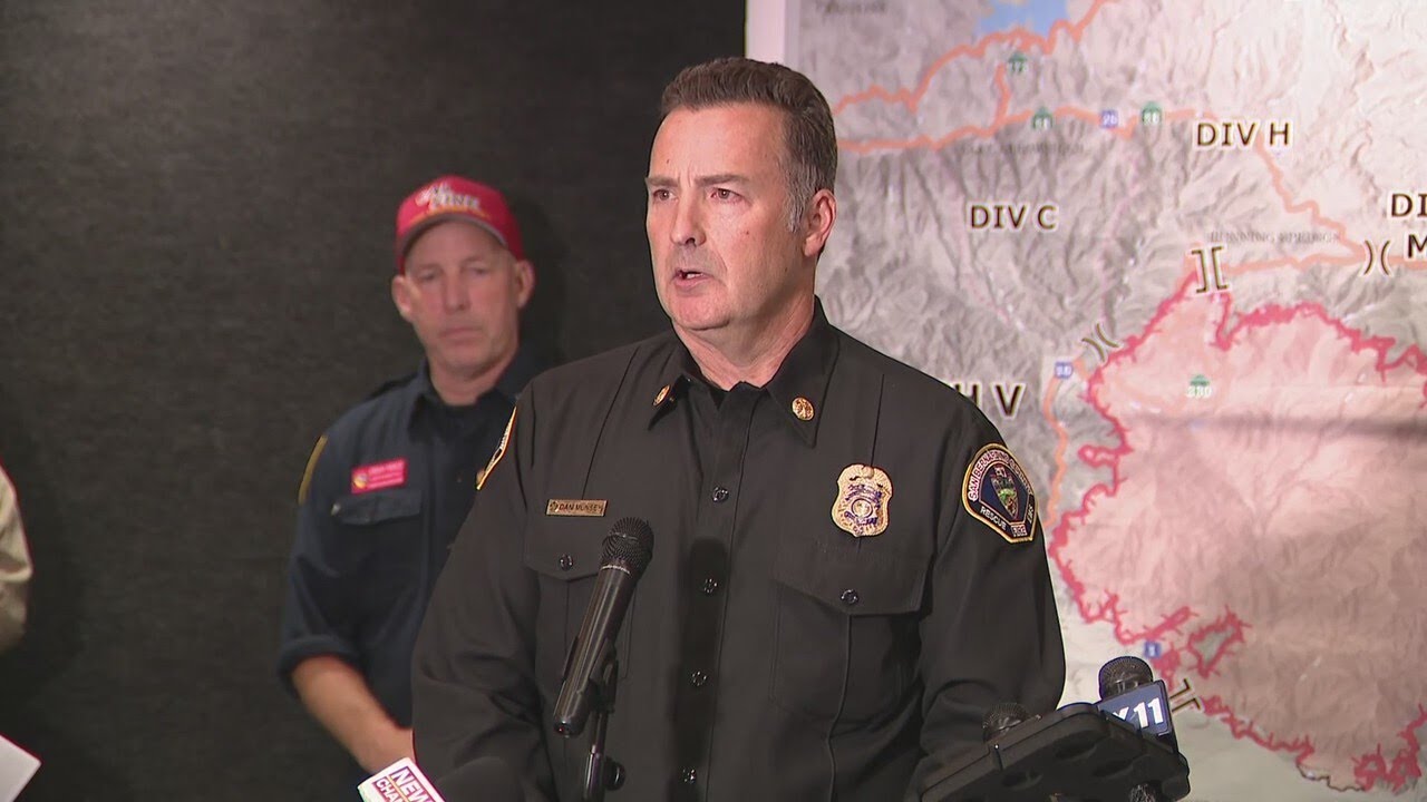 Officials provide latest on 23k acreage fire in San Bernardino County