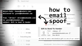 I Spoofed Email Addresses.