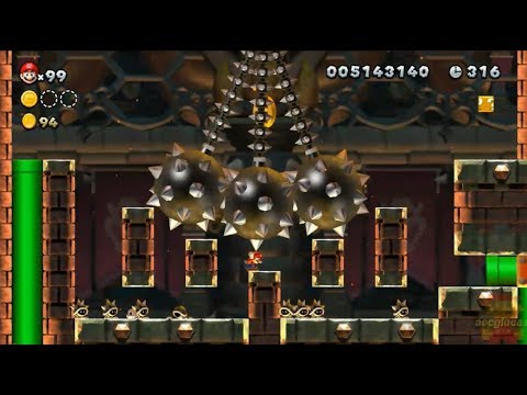 New Super Mario Bros U 100% (5 Stars) WORLD 9: Superstar Road Part 2
