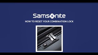 Samsonite Lock Instructions